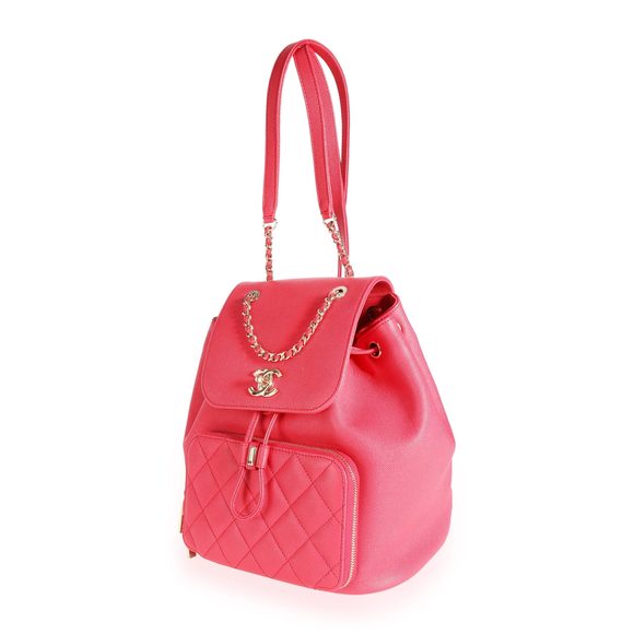 Chanel Berry Caviar Quilted Business Affinity Backpack - Picture 2 of 7